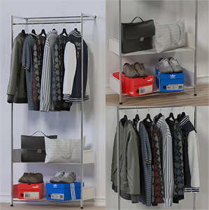 Modern Clothes and shoes 3d Model